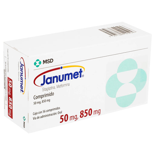 Janumet 50Mg/850Mg Con 56 Tabletas (Sitagliptina/Metformina) - WeCare Pharma