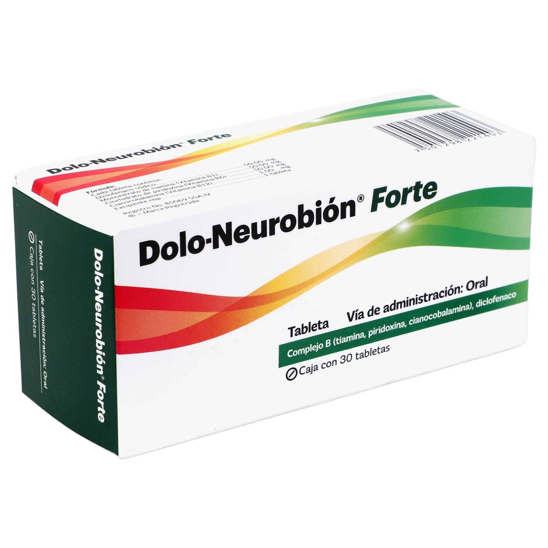 Dolo-Neurobion Forte Con 30 Tabletas (Diclofenaco/Vit B) 2 - 7501298221403