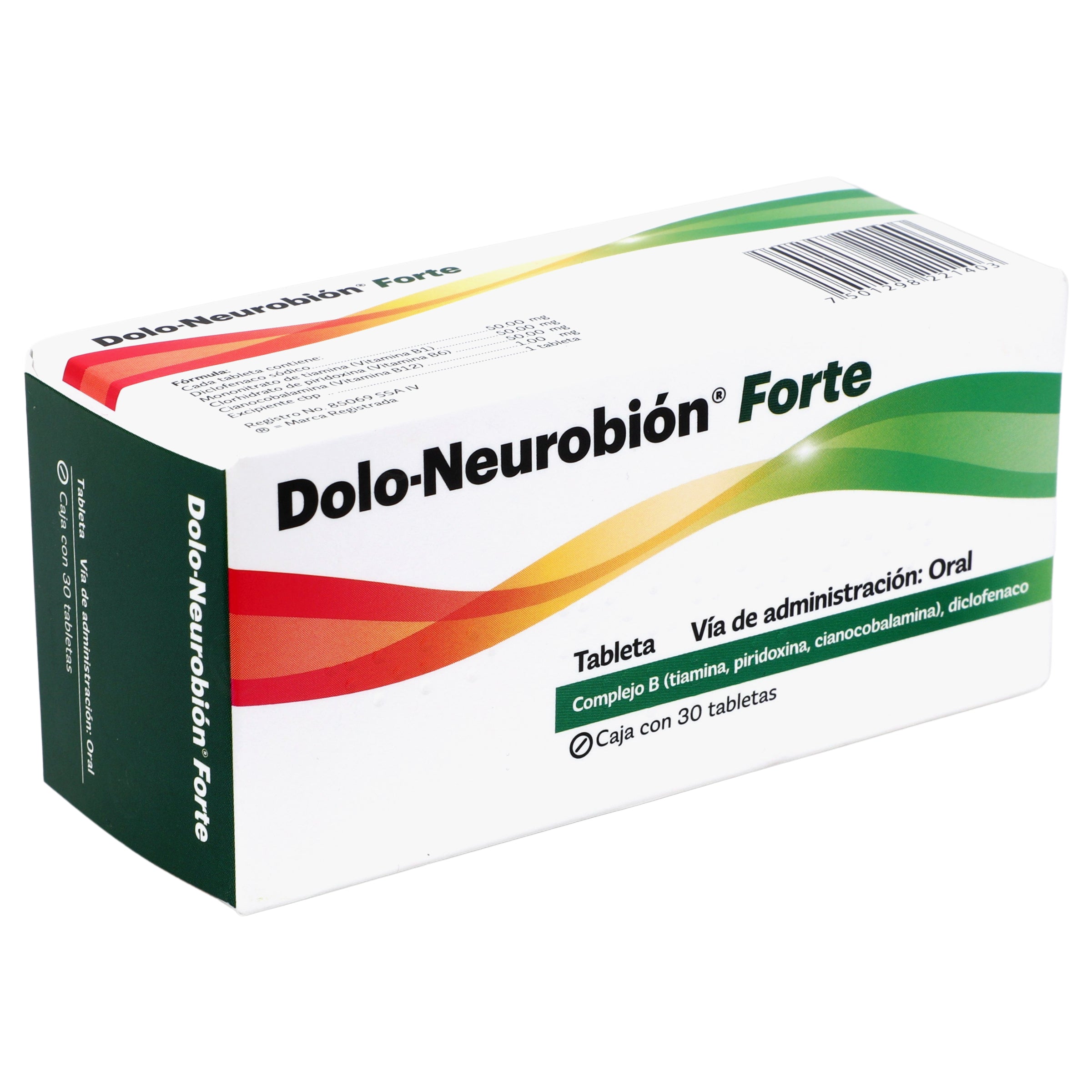 Dolo-Neurobion Forte Con 30 Tabletas (Diclofenaco/Vit B) 2 - 7501298221403