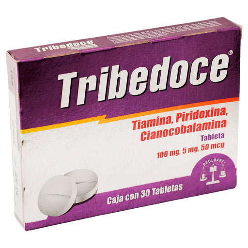 Tribedoce 100Mg/5Mg/50Mcg Con 30 Tabletas (Tiamina/Piridoxina/Cianocobalamina) - WeCare Pharma
