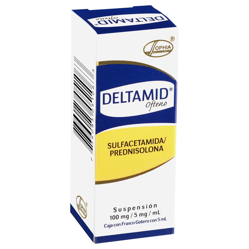 Deltamid Ofteno Gotas 100Mg/5Mg 5Ml (Sulfacetamida/Prednisolona) - WeCare Pharma