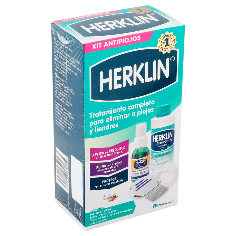 Herklin Kit Antipiojos 4 Pzas - WeCare Pharma