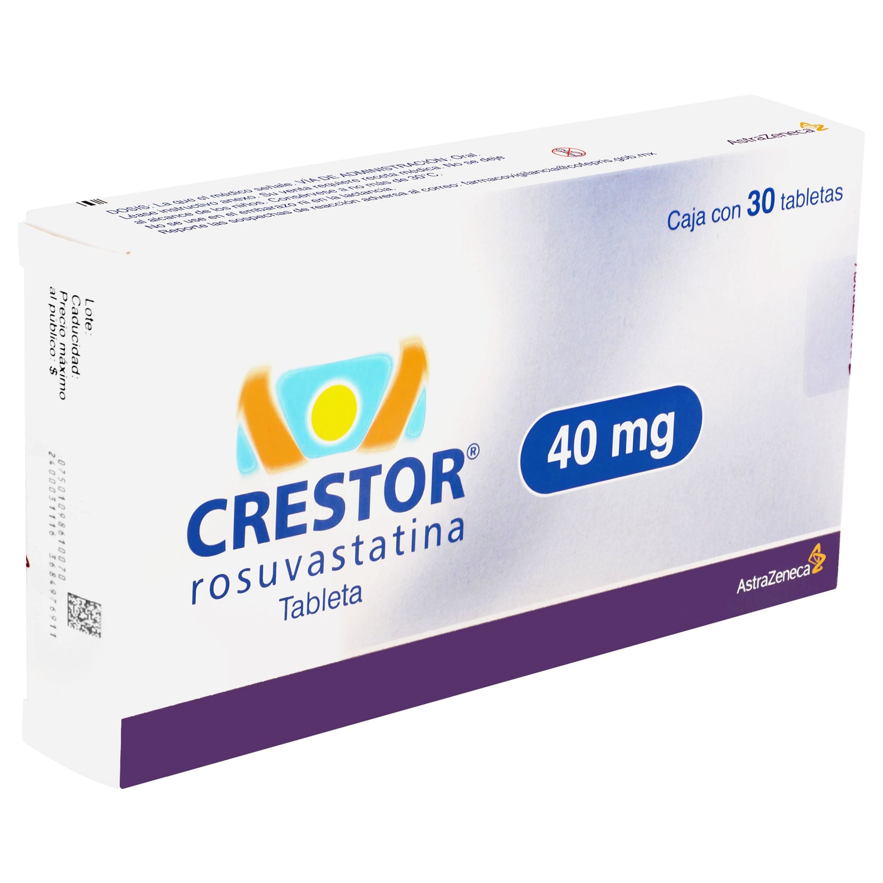 Crestor 40Mg Con 30 Tabletas (Rosuvastatina) 2 - 7501098610070