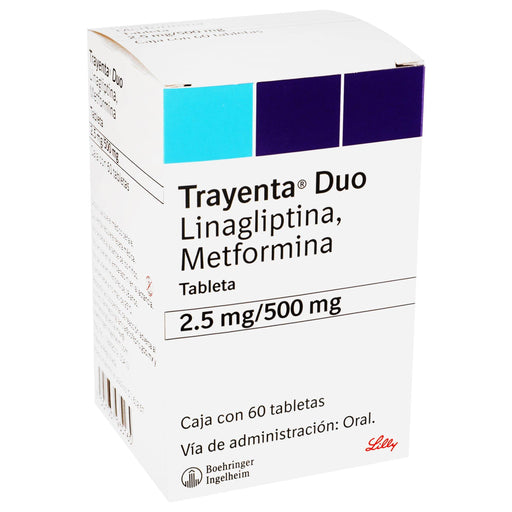 Trayenta Duo 2.5Mg/500Mg Con 60 Tabletas (Linagliptina/Metformina) - WeCare Pharma