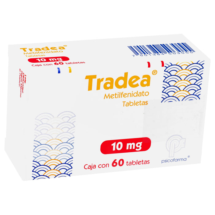 Tradea (Metilfenidato) Tabletas 10Mg Con 60 - WeCare Pharma