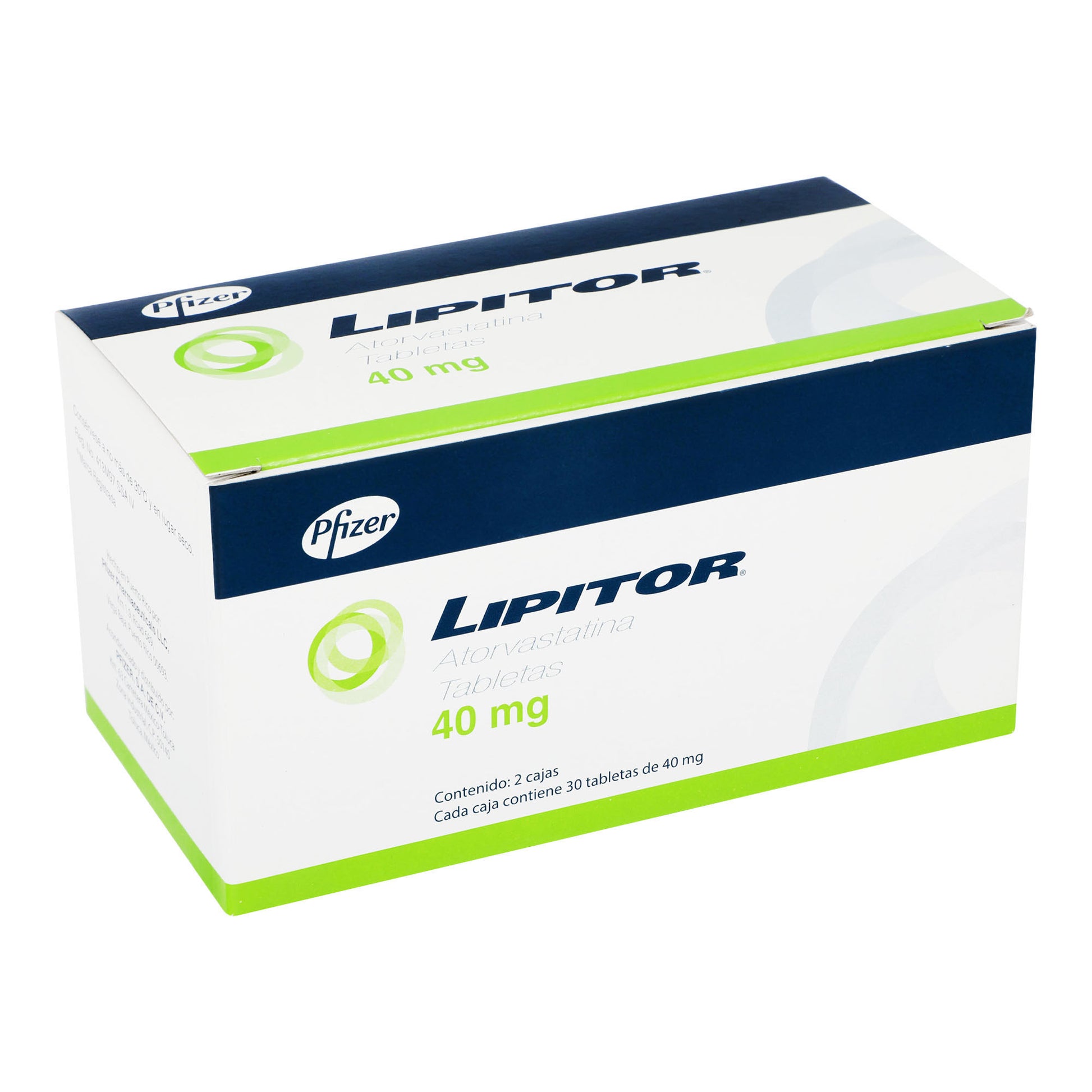 Lipitor 40Mg Con 30+30 Tabletas (Atorvastatina) 2 - 7501287640918