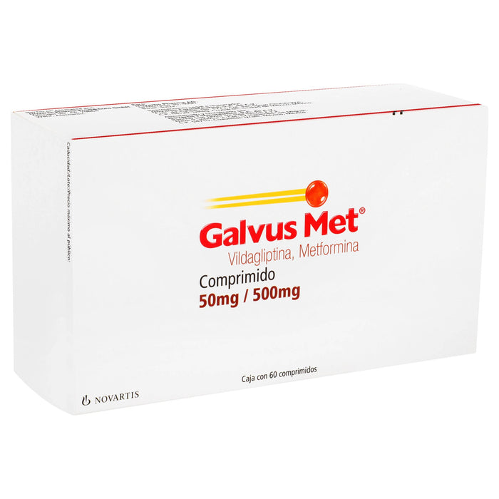 Galvus Met 50Mg/500Mg Con 56 Comprimidos (Vidagliptina/Metformina) - WeCare Pharma
