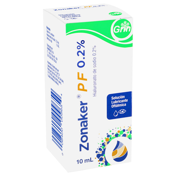 Zonaker Pf (Hialuronato De Sodio) Sol Oft 0,2% 10Ml 008400009654 2