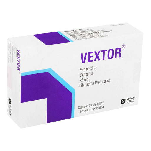 Vextor 75Mg Con 30 Capsulas (Venlafaxina) - WeCare Pharma