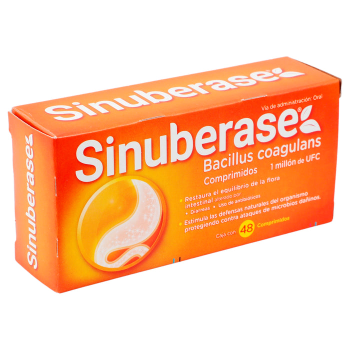 Sinuberase 1Mill Ufc Con 48 Comprimidos (Bacillus Clausii) 2 - 7501159580014