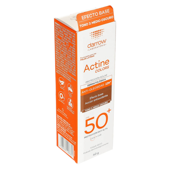 Darrow Actine Colors Fps50 Tono 3 Medio Oscuro 40G - WeCare Pharma