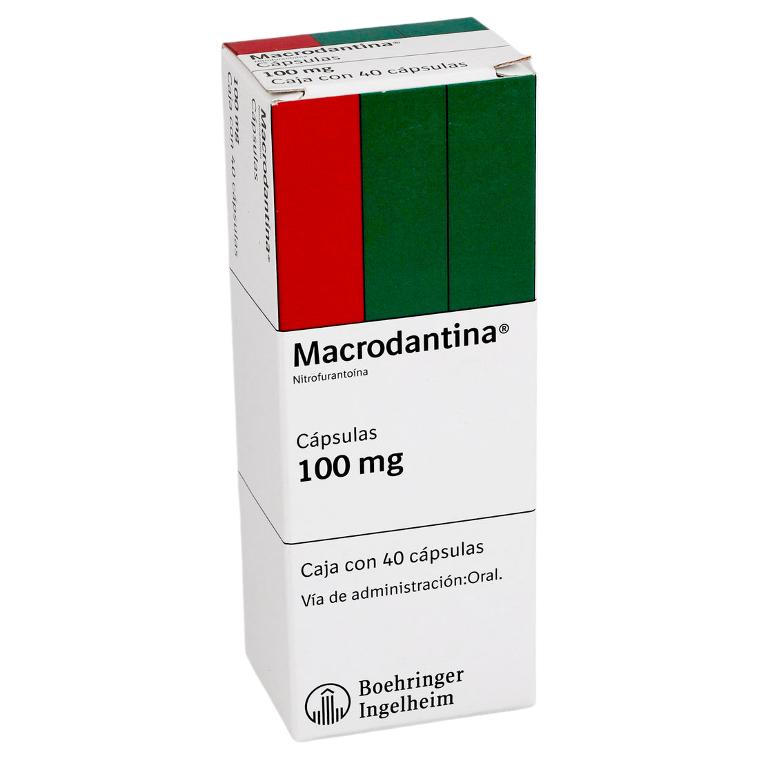 Macrodantina 100Mg Con 40 Capsulas (Nitrofurantoina) 2 - 7501037950526