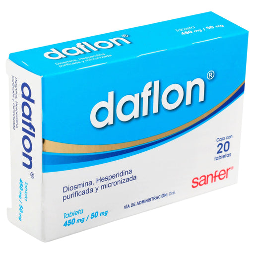 Daflon 450Mg/50Mg Con 20 Tabletas (Diosmina/Hespiridina) - WeCare Pharma