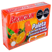 Broncolin Paleta 10G Con 10 Miel-Naranja (Miel Y Extractos Herbales) - WeCare Pharma