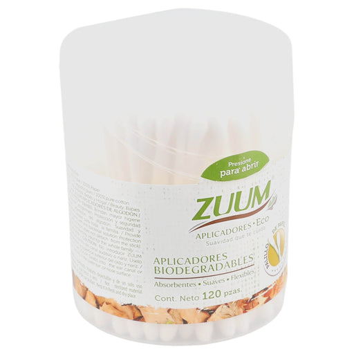 Aplicadores De Algodón Zuum Con 120 - WeCare Pharma