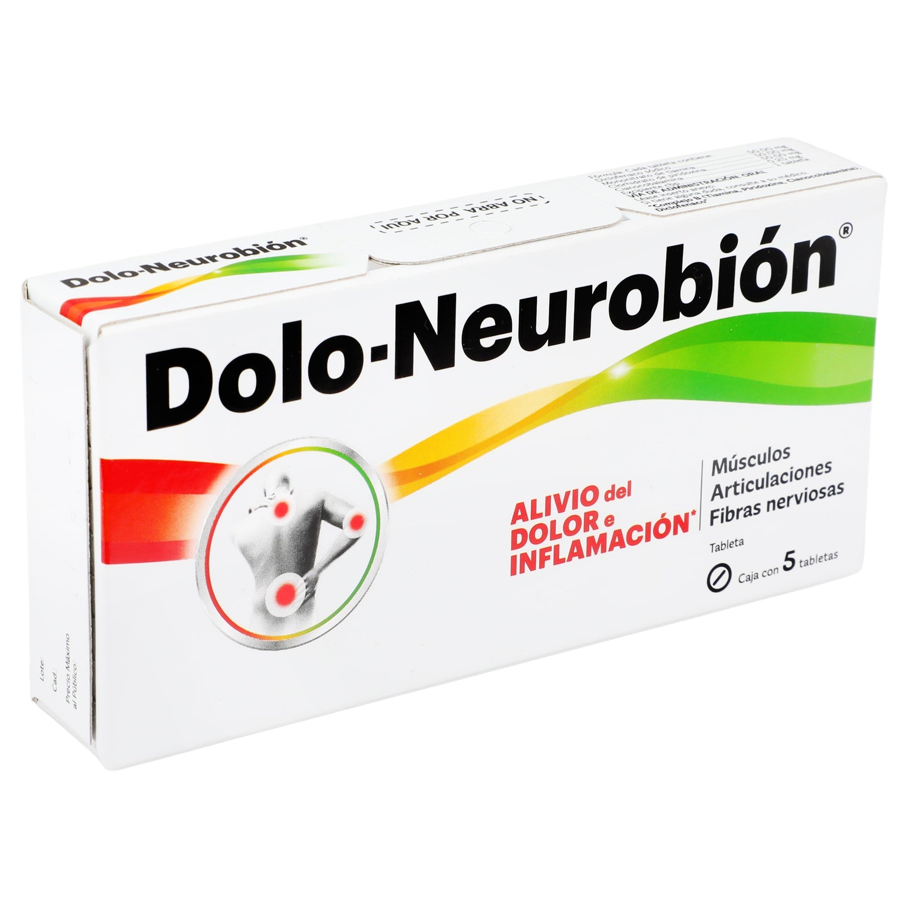 Dolo-Neurobion 500Mg/50Mg/50Mg/1Mg Con 5 Tabletas (Diclofenaco/Complejo B) 2 - 7501298223728