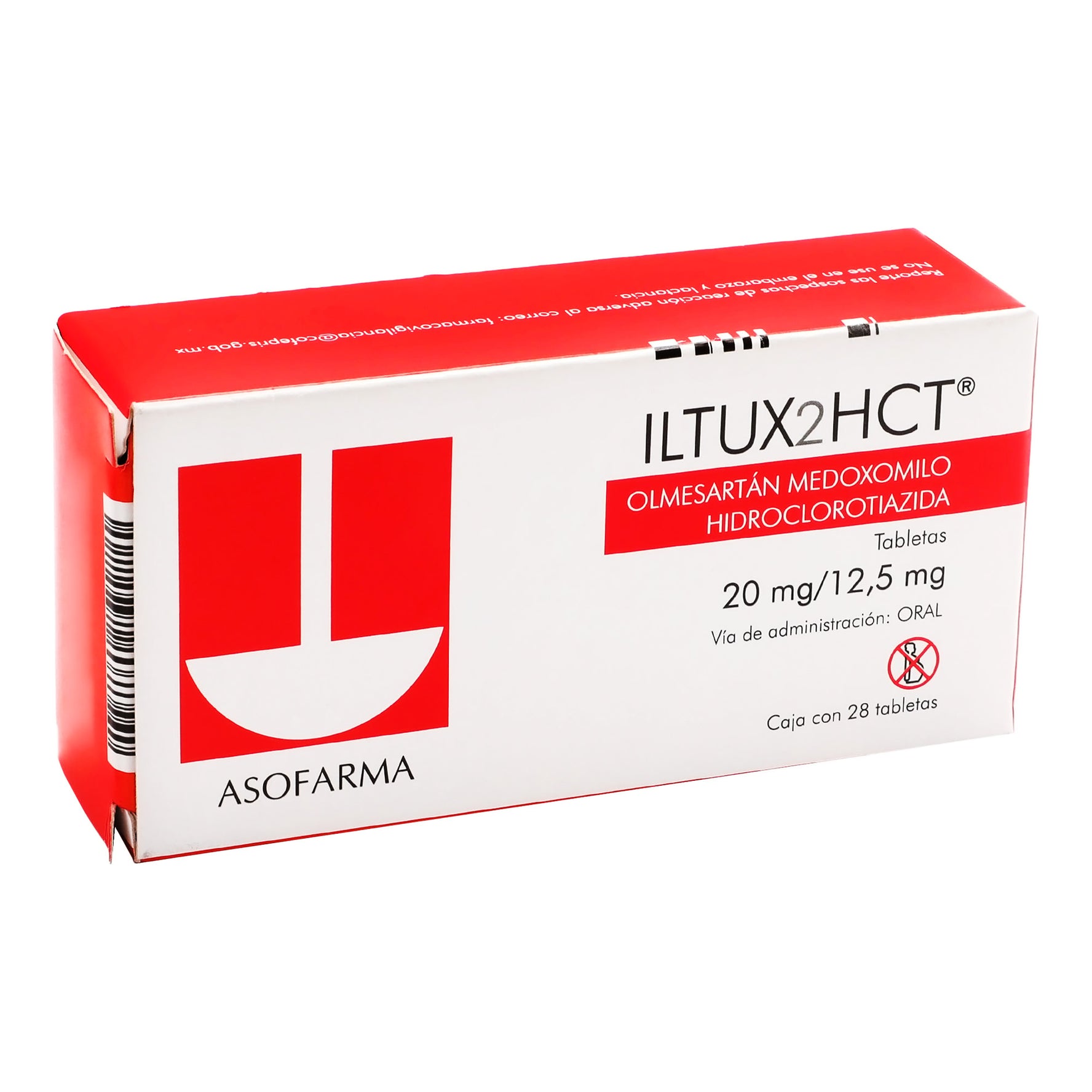 Iltux2Hct 20Mg/12.5Mg Con 28 Tabletas (Olmesartan/Hidroclorotiazida) 2 - 7841141003924