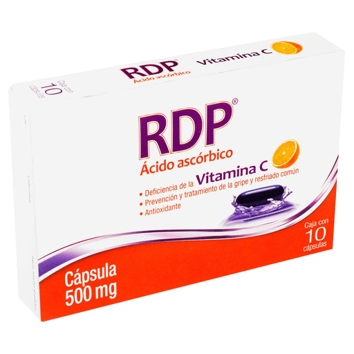 Rdp 500Mg Con 10 Capsulas (Acido Ascorbico) - WeCare Pharma