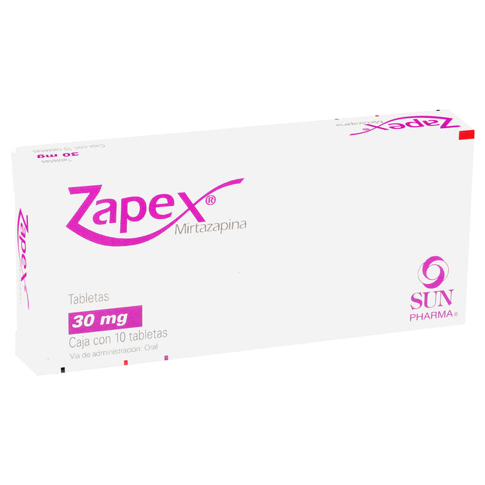 Zapex 30Mg Con 10 Tabletas (Mirtazapina) 2 - 7503006916465