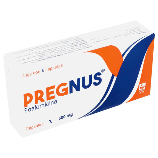 Pregnus 500Mg Con 6 Capsulas (Fosfomicina) - WeCare Pharma