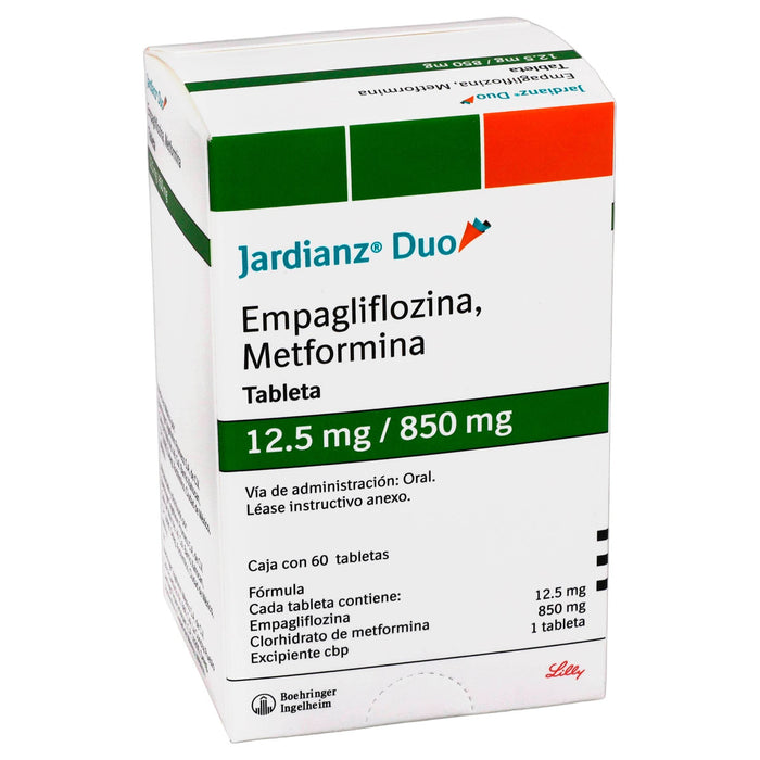 Jardianz Duo 12.5Mg/850Mg Con 60 Tabletas (Empagliflozina/Metformina) - WeCare Pharma