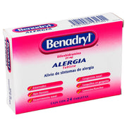 Benadryl 25Mg Con 24 Tabletas (Difenhidramina) - WeCare Pharma