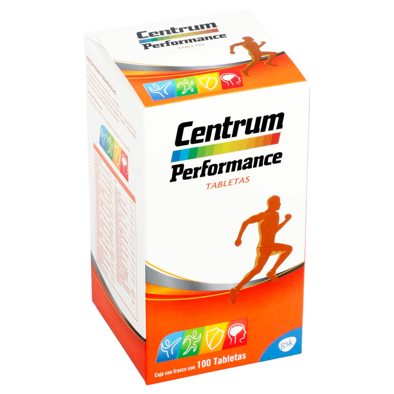 Centrum Performance Con 100 Tabletas (Multivitaminico/Complejo B/Ginkgo Biloba) - WeCare Pharma