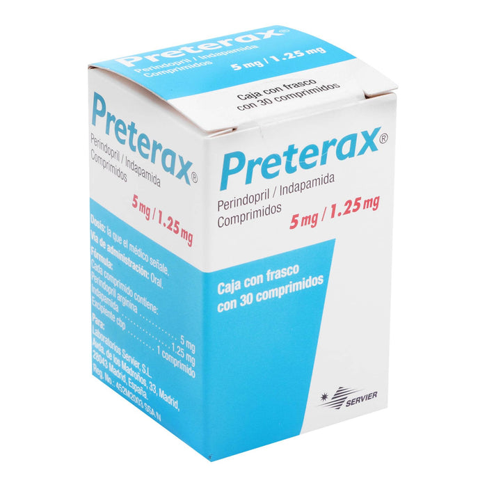 Preterax 5Mg/1.25Mg Con 30 Comprimidos (Perindopril/Indapamida) - WeCare Pharma