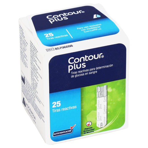 Contour Plus Tiras Reactivas Con 25 - WeCare Pharma