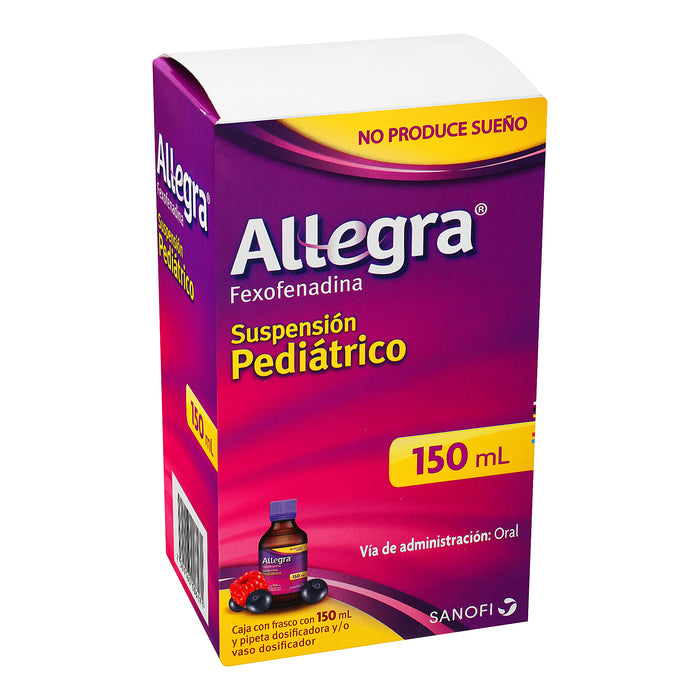 Allegra Ped Suspensión 600Mg/100Ml 150Ml (Fexofenadina) 2 - 7501165006171