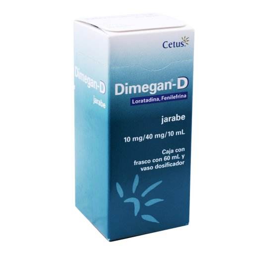 Dimegan D Jarabe 10Mg/40Mg 60Ml (Loratadina/Fenilefrina) - WeCare Pharma