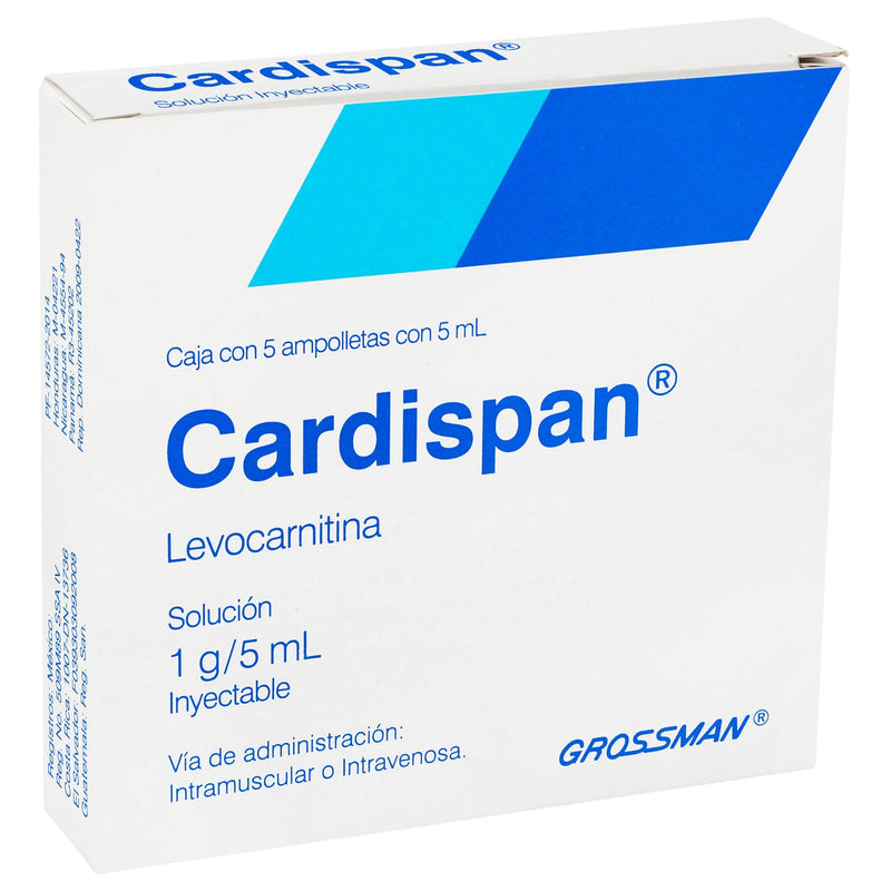 Cardispan 1G/5Ml Con 5 Ampulas (Levocarnitina) - WeCare Pharma