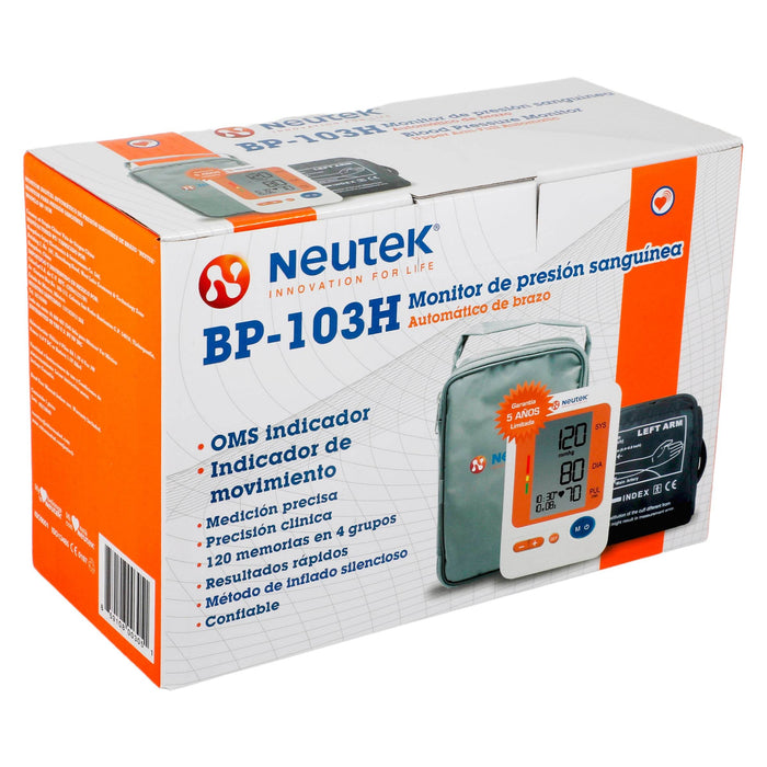 Monitor De Presión Arterial Digital Neutek Brazo - WeCare Pharma
