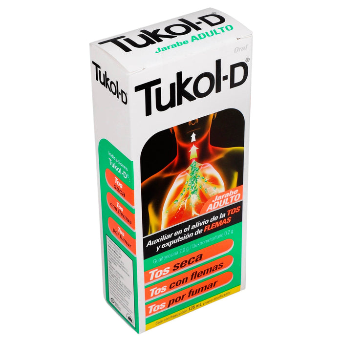 Tukol-D Jarabe 2G/0.2G 125 Ml (Guaifenesina/Dextrometorfano) - WeCare Pharma