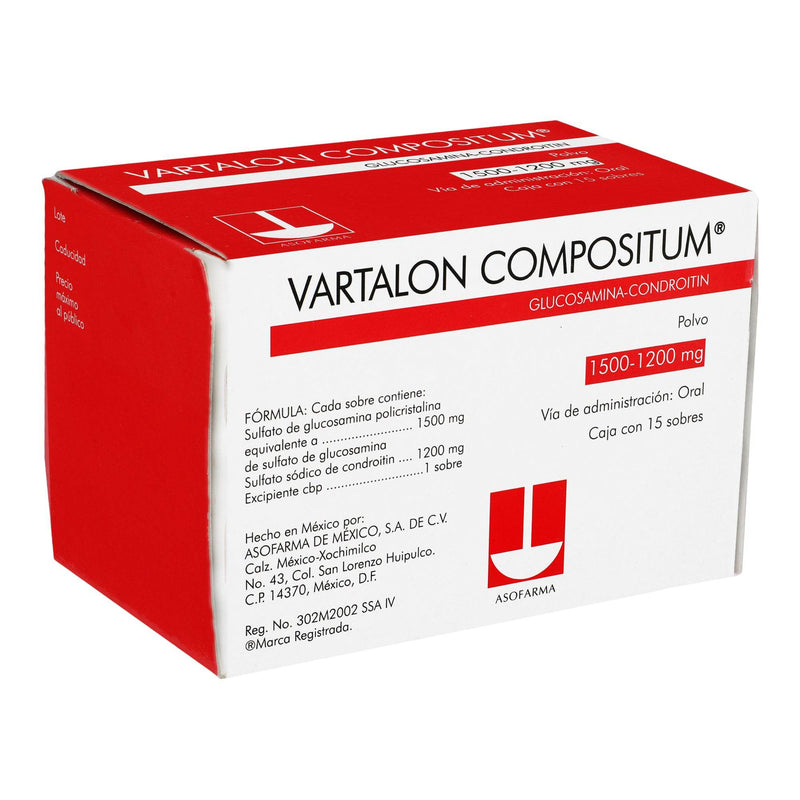 Vartalon Compositum Polvo 1500/1200Mg Con 15 (Glucosamina/Condroitina) - WeCare Pharma