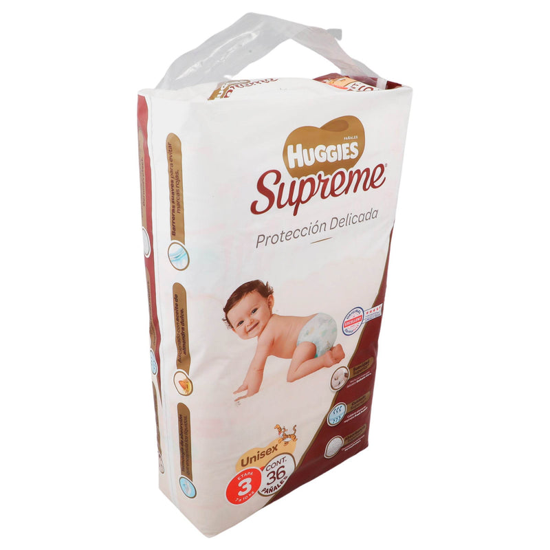 Pañal Huggies Supreme Unisex Etapa 3 Con 36 - WeCare Pharma