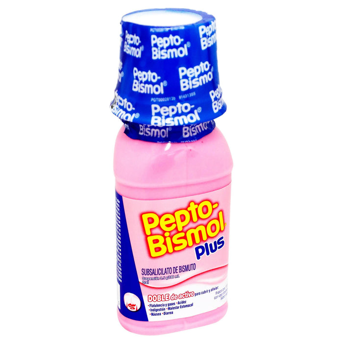 Pepto Bismol Plus Suspensión 3.5G/100Ml 118Ml (Subsalicilato De Bismuto) - WeCare Pharma