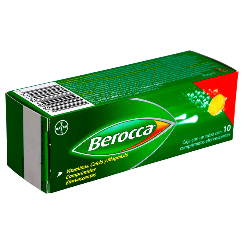 Berocca Efervecente V Con 10 Comprimidos (Vitaminas/Calcio/Magnesio) - WeCare Pharma
