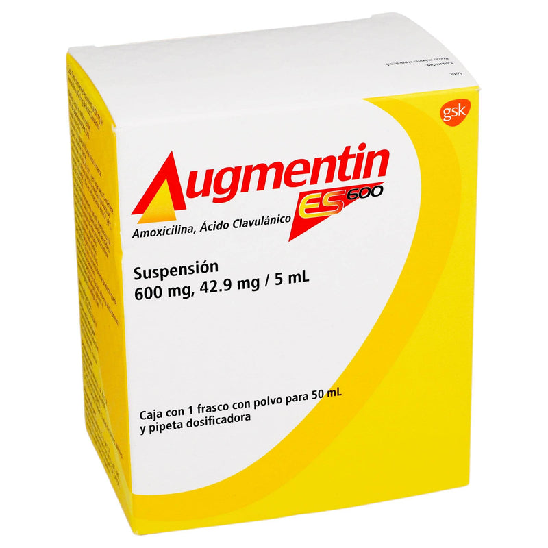 Augmentin Es Suspensión 600Mg/42.9Mg/5Ml 50Ml (Amoxicilina/Clavulanato) - WeCare Pharma