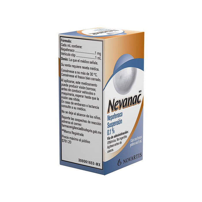 Nevanac Gotas Oft 0.1% 5Ml (Nepafenaco) 1 - 7501124820749