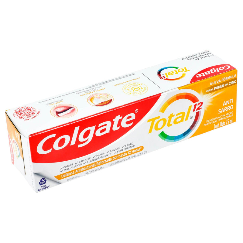 Calculus Control Toothpaste Colgate Total 12 Tartar Control Toothpaste 75ml — WeCare Pharma