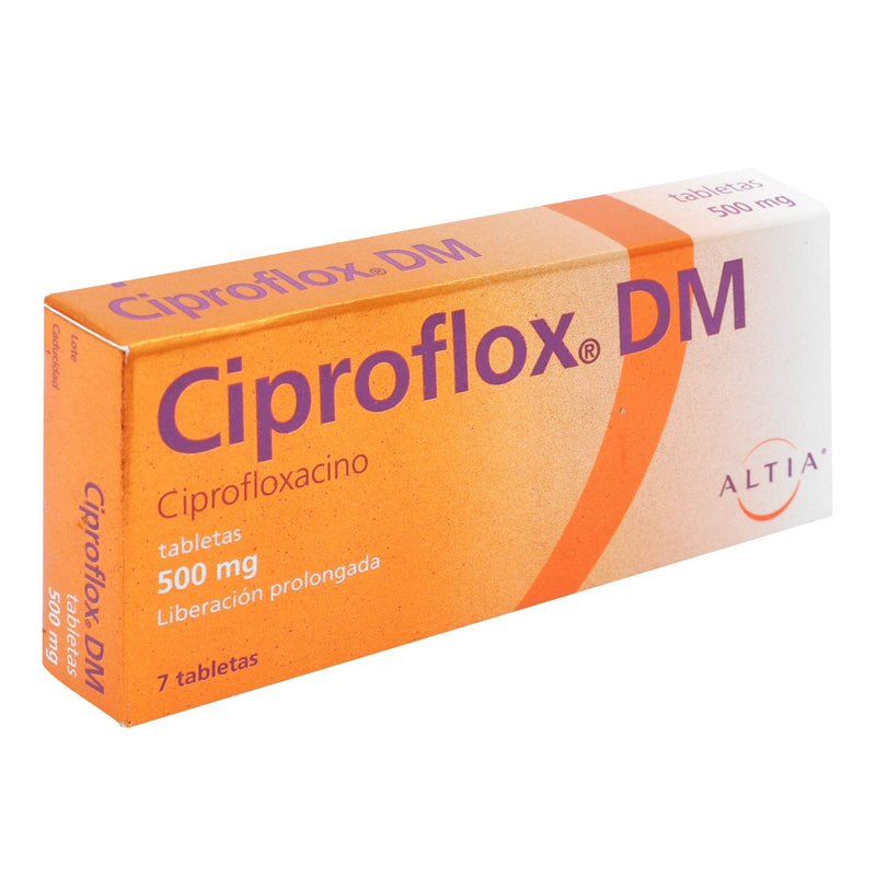 Ciproflox Dm 500Mg Con 7 Tabletas (Ciprofloxacino) - WeCare Pharma