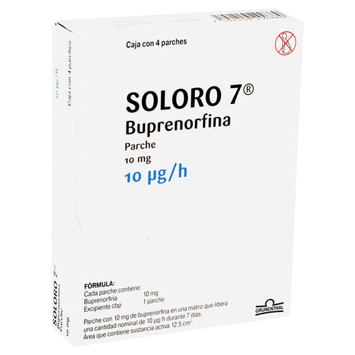 Soloro 7 (Buprenorfina) Parche 10Mg Con 4 - WeCare Pharma