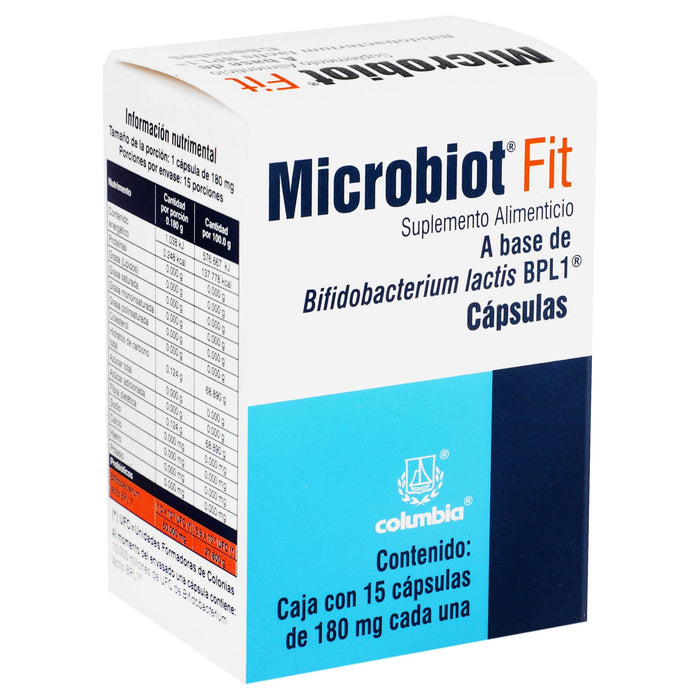 Microbiot Fit 180Mg Con 15 Capsulas (Bifidobaterium Lactis Bpl1) - WeCare Pharma