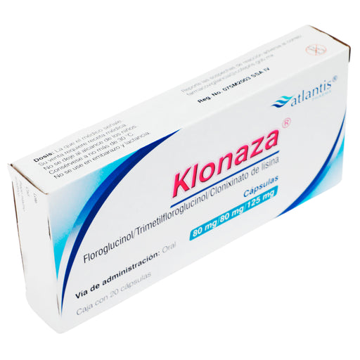 Klonaza 80Mg/80Mg/125Mg Con 20 Capsulas (Floroglucinol/Trimetilfloroglucinol/Clonixinato De Lisina) 2 - 7501471800029