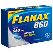 Flanax 660 660Mg Con 4 Tabletas (Naproxeno Sodico) - WeCare Pharma