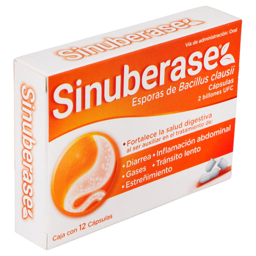 Sinuberase 2Bill Ufc Con 12 Capsulas (Bacillus Clausii) 2 - 7501361606205