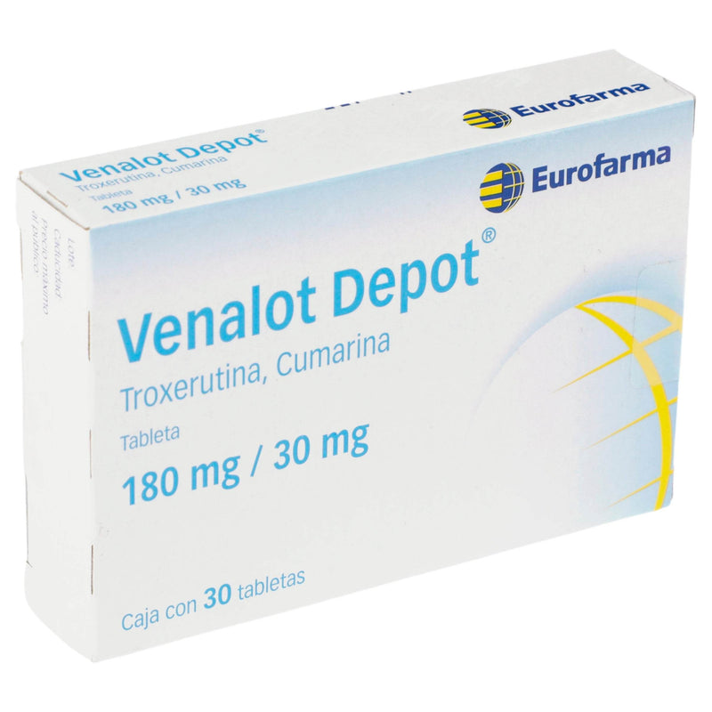 Venalot Depot 180Mg/30Mg Con 30 Tabletas (Troxerutina/Cumarina) - WeCare Pharma