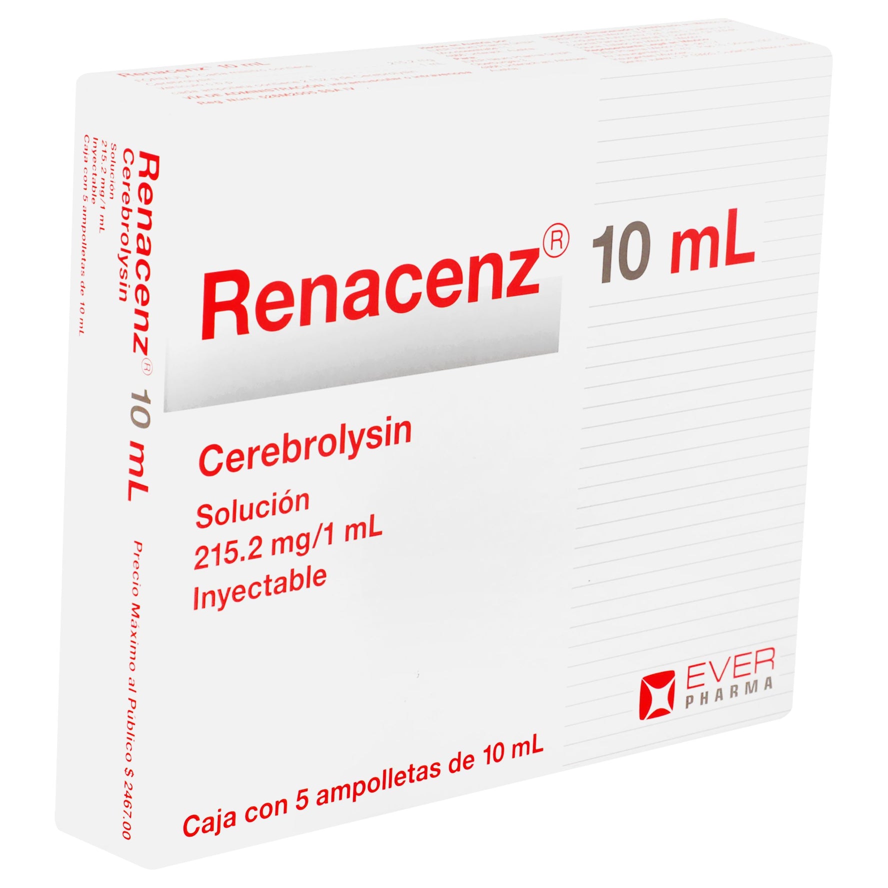 Renacenz 215.2Mg/Ml 10Ml Con 5 Ampulas (Cerebrolisina) 2 - 7502213141356