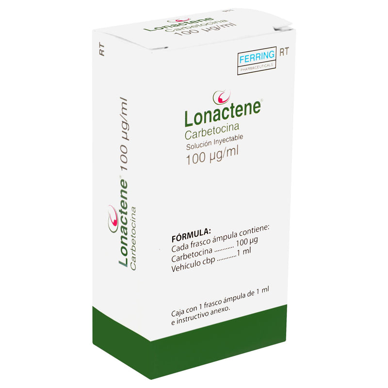 Lonactene Rt Frasco 100Mg 1Ml Con 1 Ampulas (Carbetocina) - WeCare Pharma